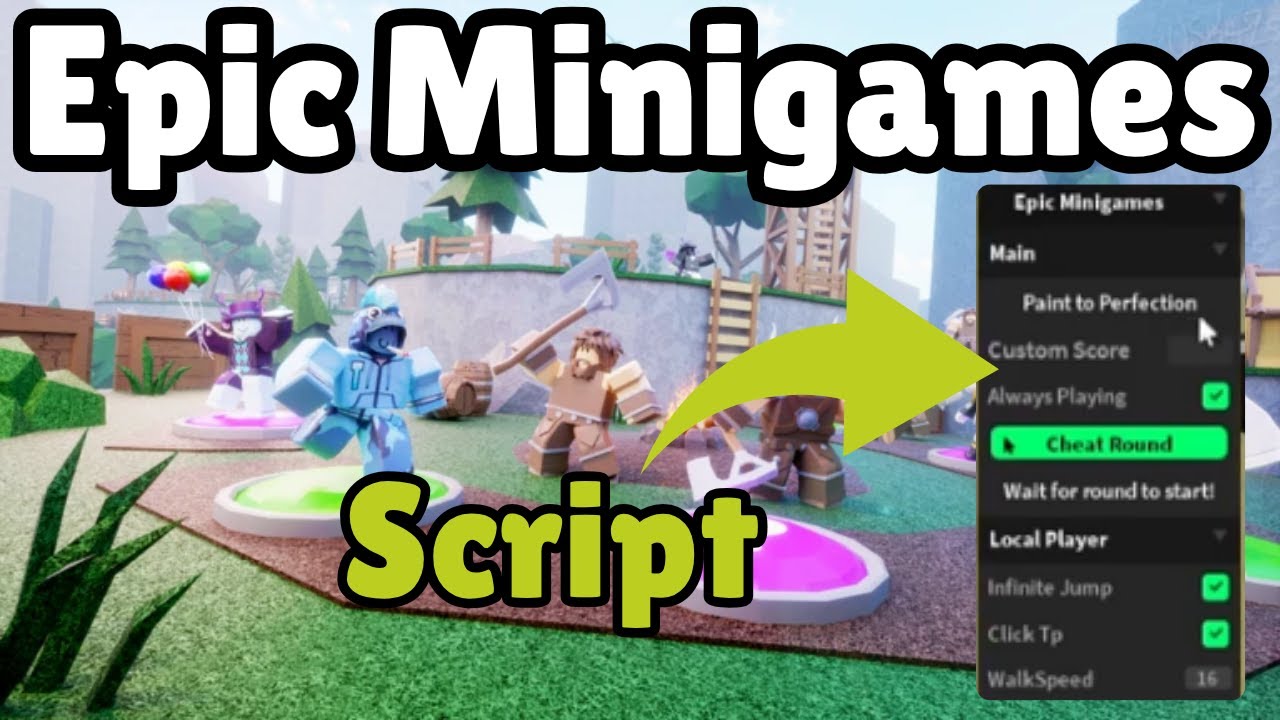 Epic Minigames Script | Auto Win, Auto Click, Pastebin!