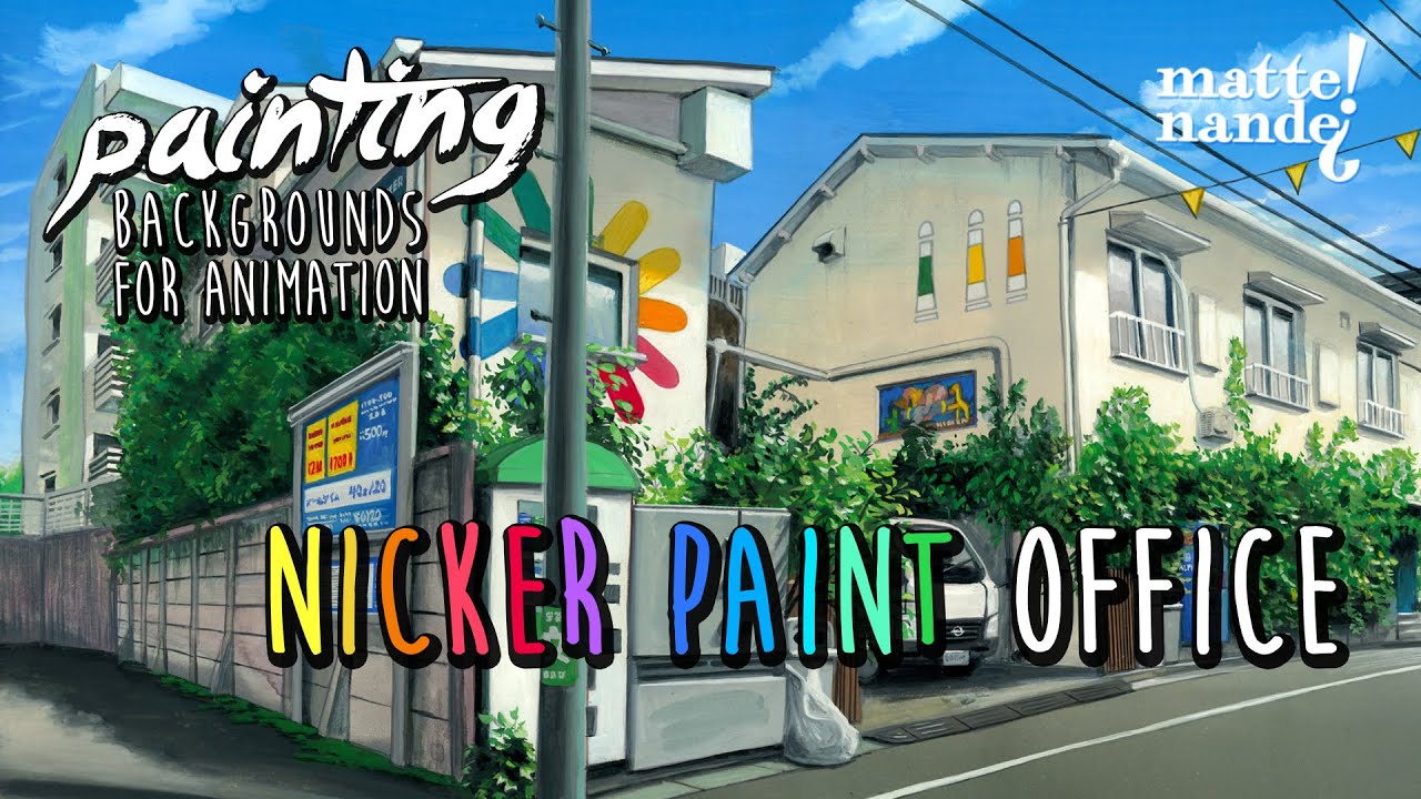 Nicker Paint Office | Painting Backgrounds for Animation | Nicker Poster Colour