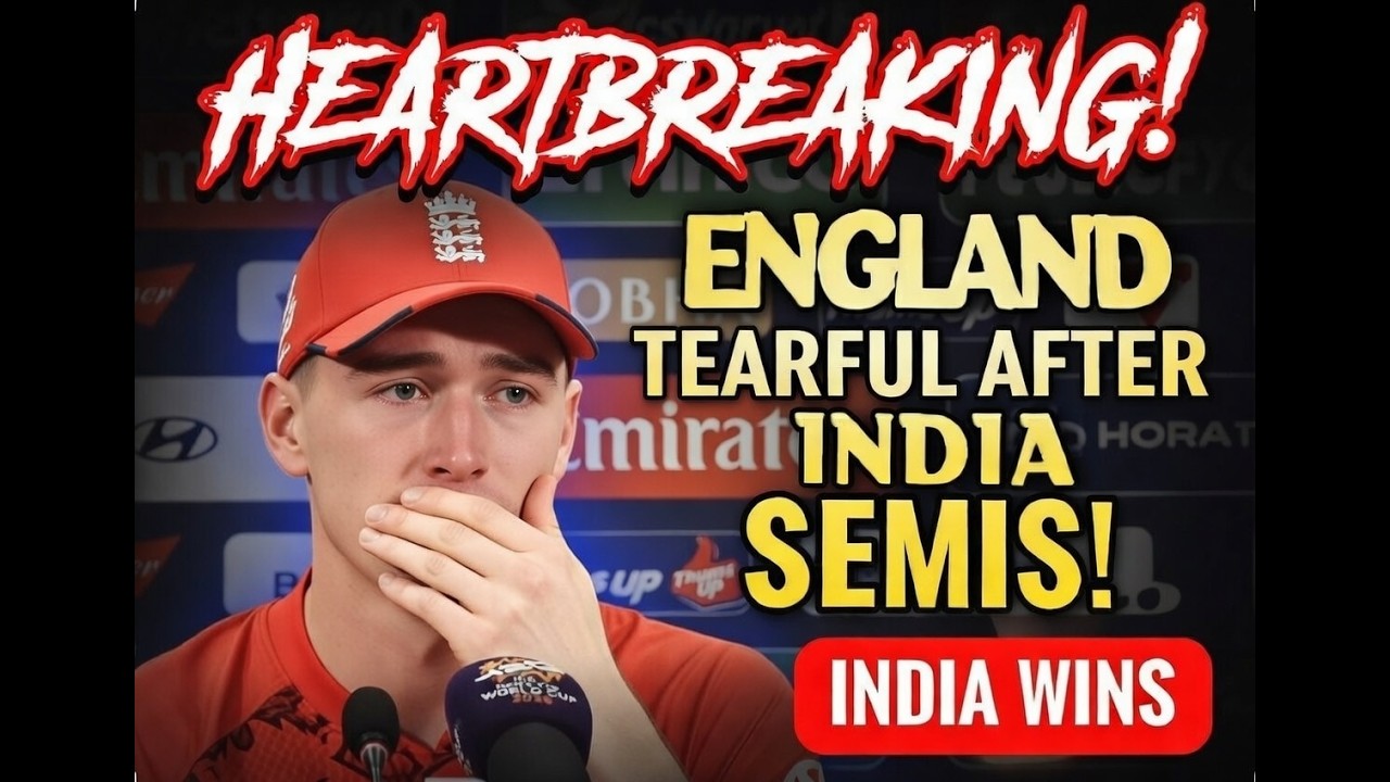 TEARFUL! England's Brooks RUES England Missed Chances in India Semis Loss! | ICC T20 World Cup 2026
