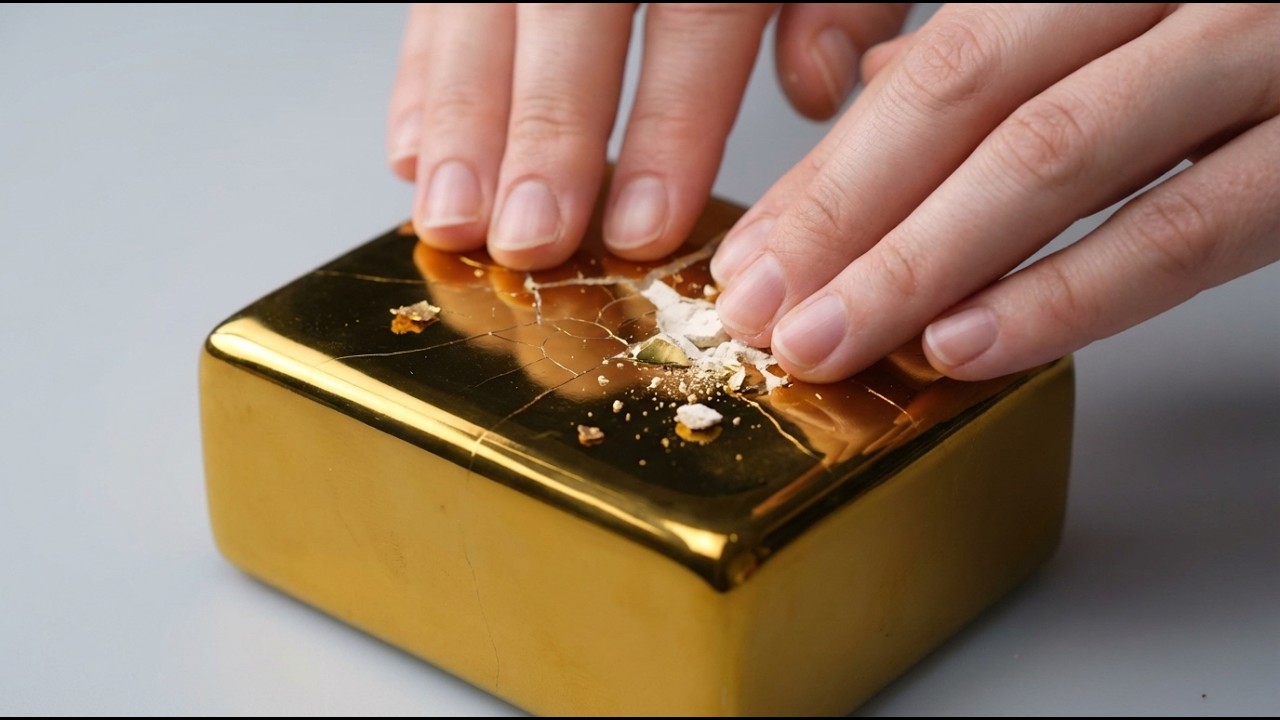 Shiny Chalk… One Crush Away from Perfection. #asmr #satisfying #relaxing