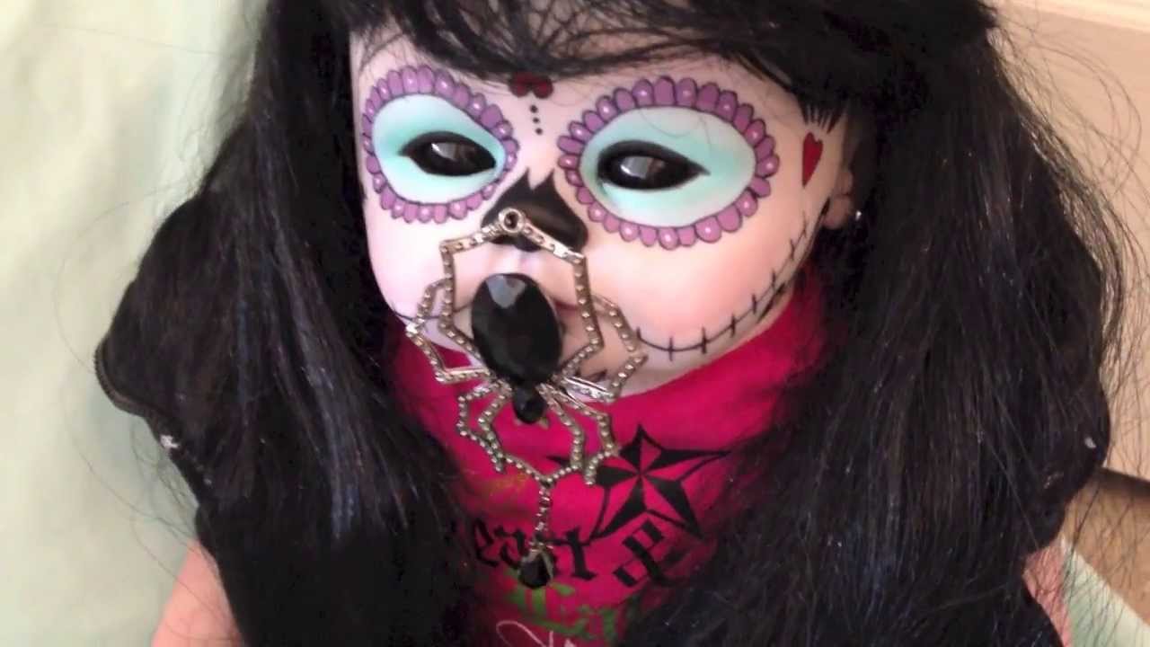 My newest creation... *SUGAR SKULL* REBORN DOLL by Never Ever Land Nursery