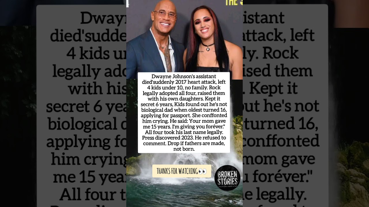 Rock legally adopted all four, raised them with his own daughters #shorts #shortsvideo #actor #news
