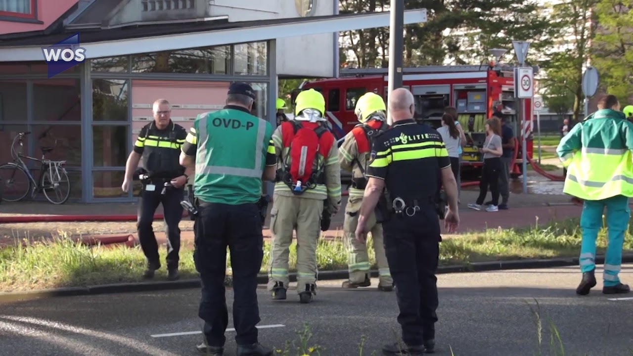 Flatbrand aan Mozartlaan Maassluis