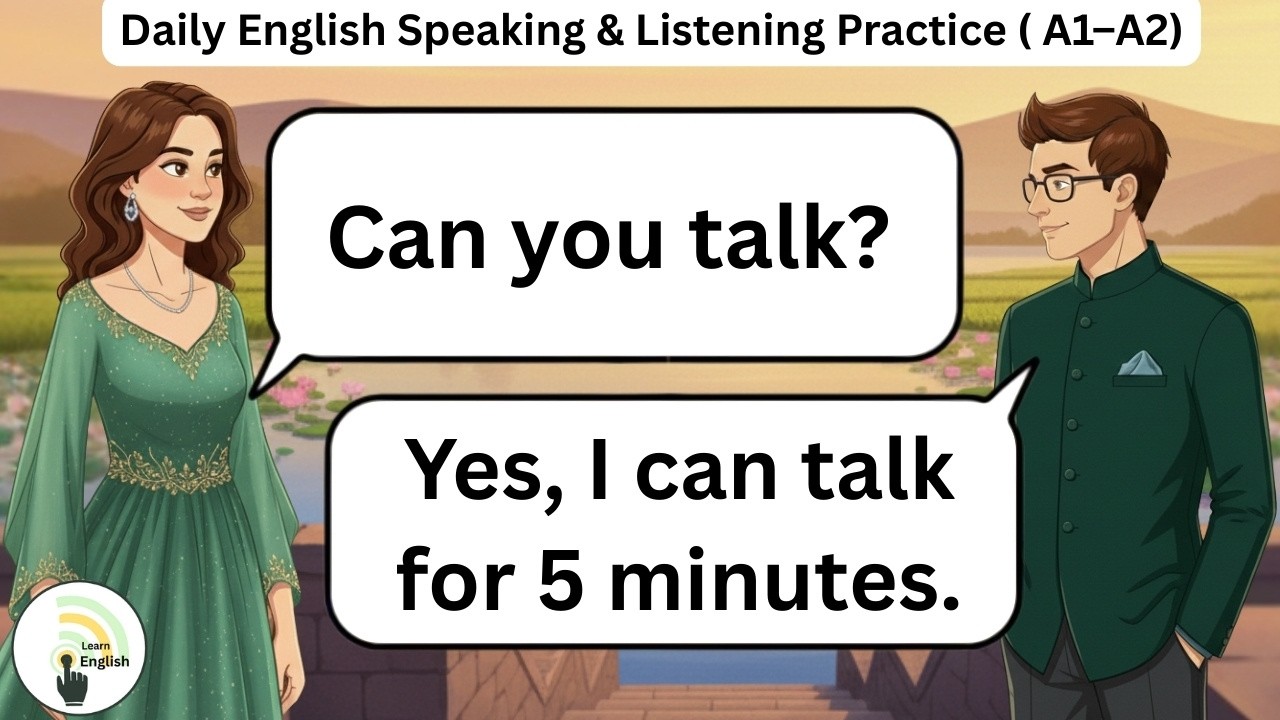 ✅ Daily English Speaking and Listening Practice | Simple English Practice | A1–A2 English Practice