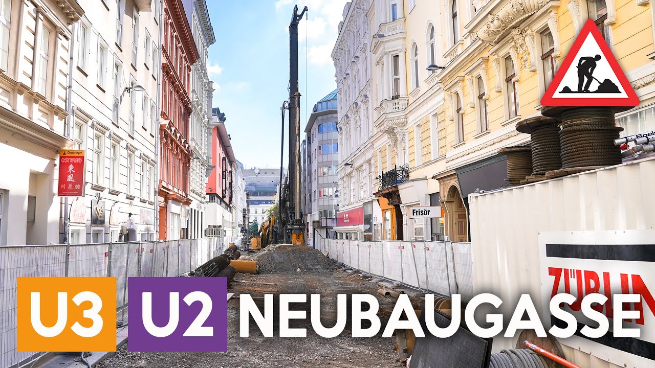 Umbau U3 Station Neubaugasse - Die Baustelle hat begonnen! | U2 x U5 Ausbau in Wien