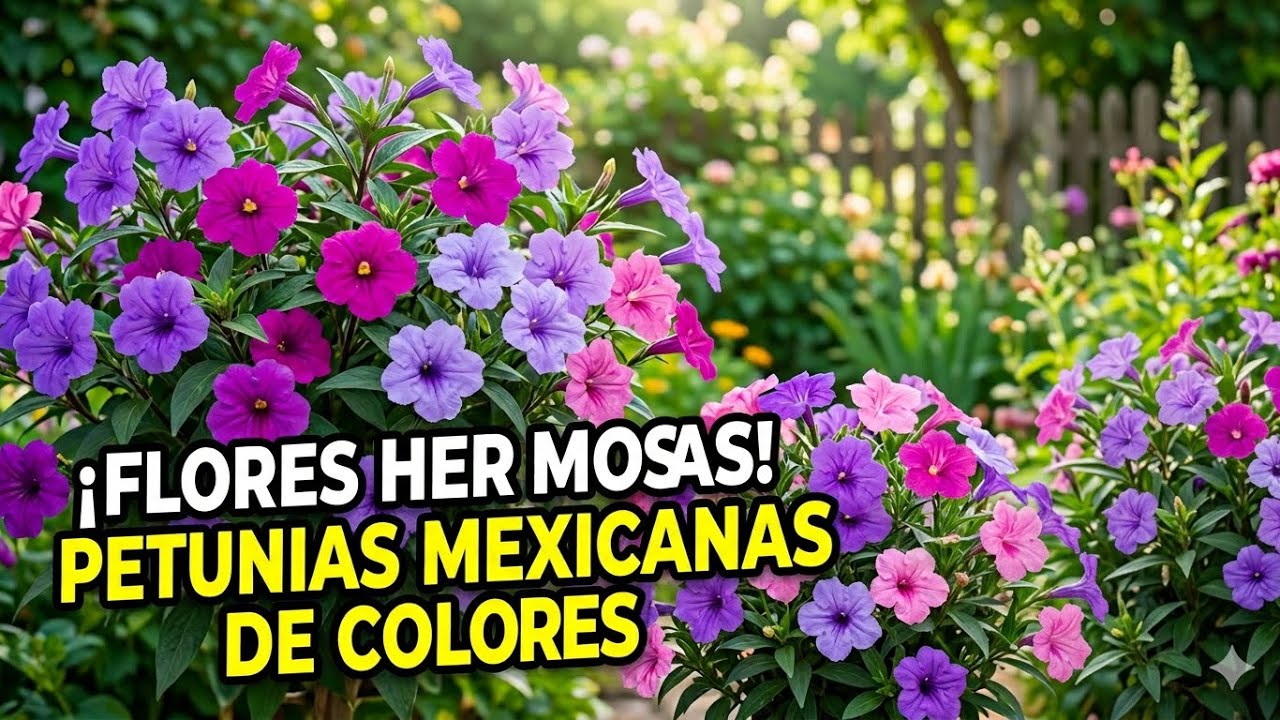 Cómo sembrar Petunia o Ruelia  y atraer a los polarizadores 