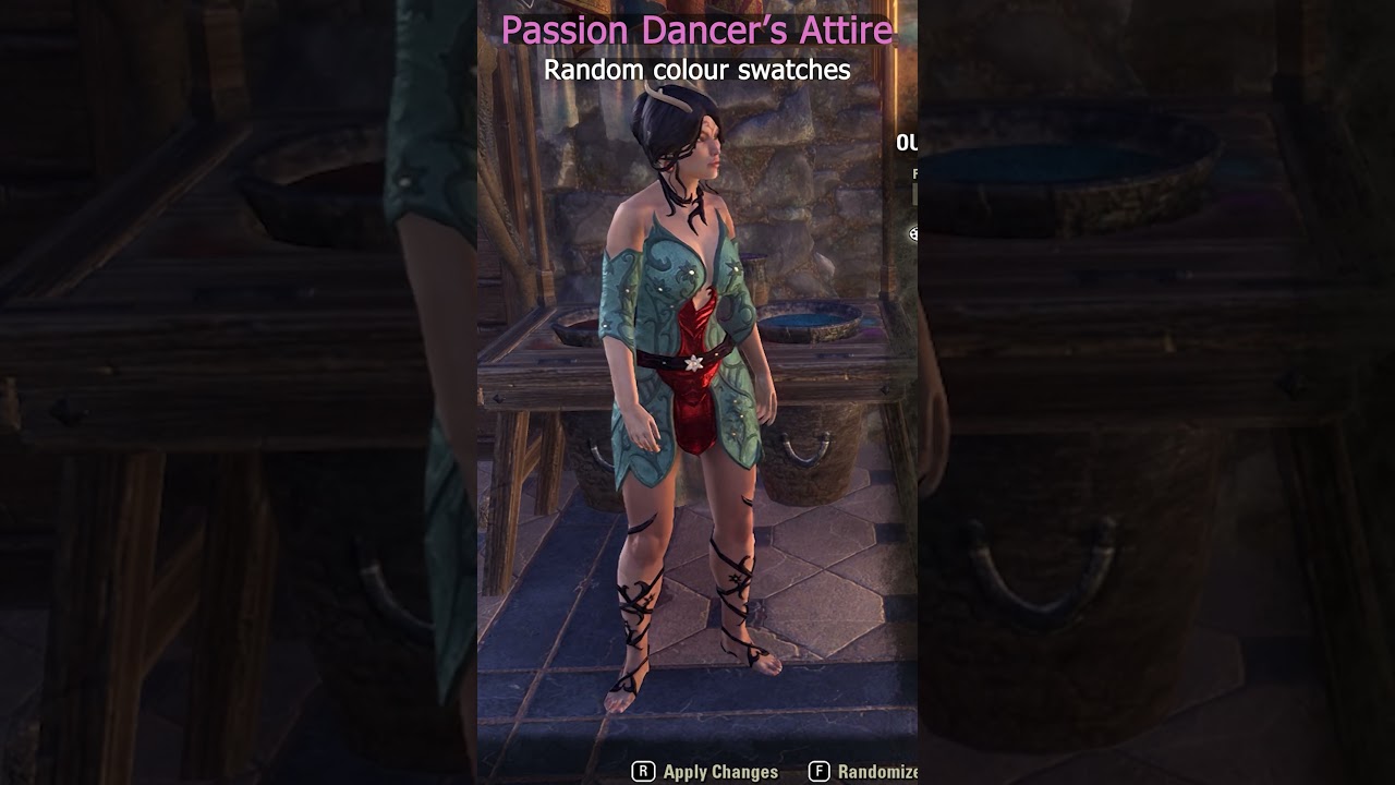 Passion Dancer's Attire - Random Colour Swatches (New Costume) #eso