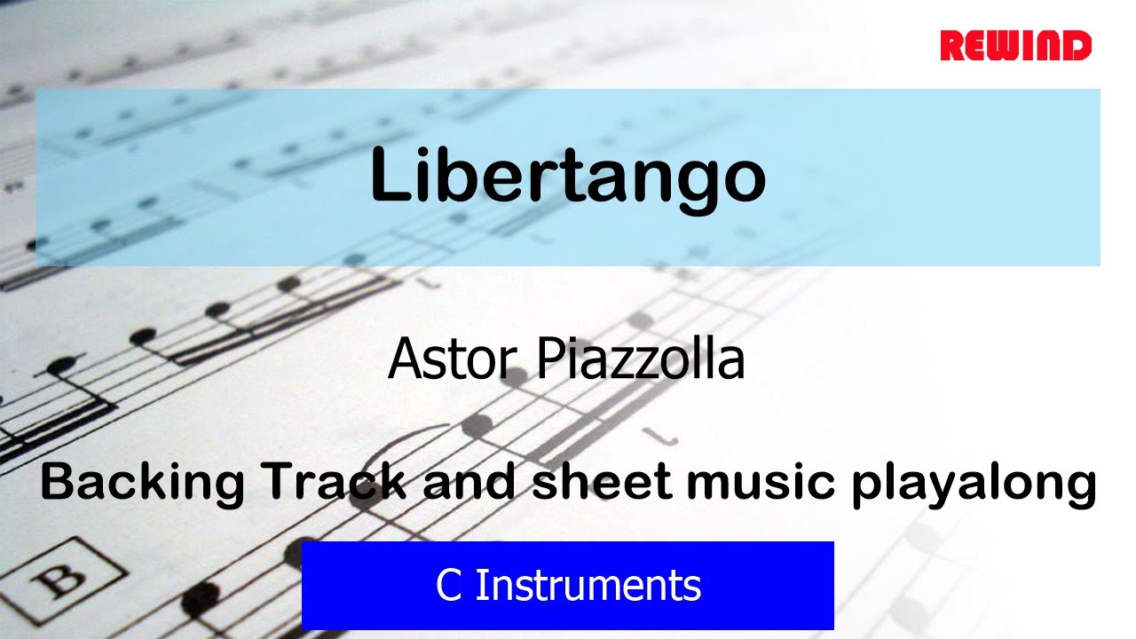 Libertango : Astor Piazzolla : C Instruments Playalong Backing Track