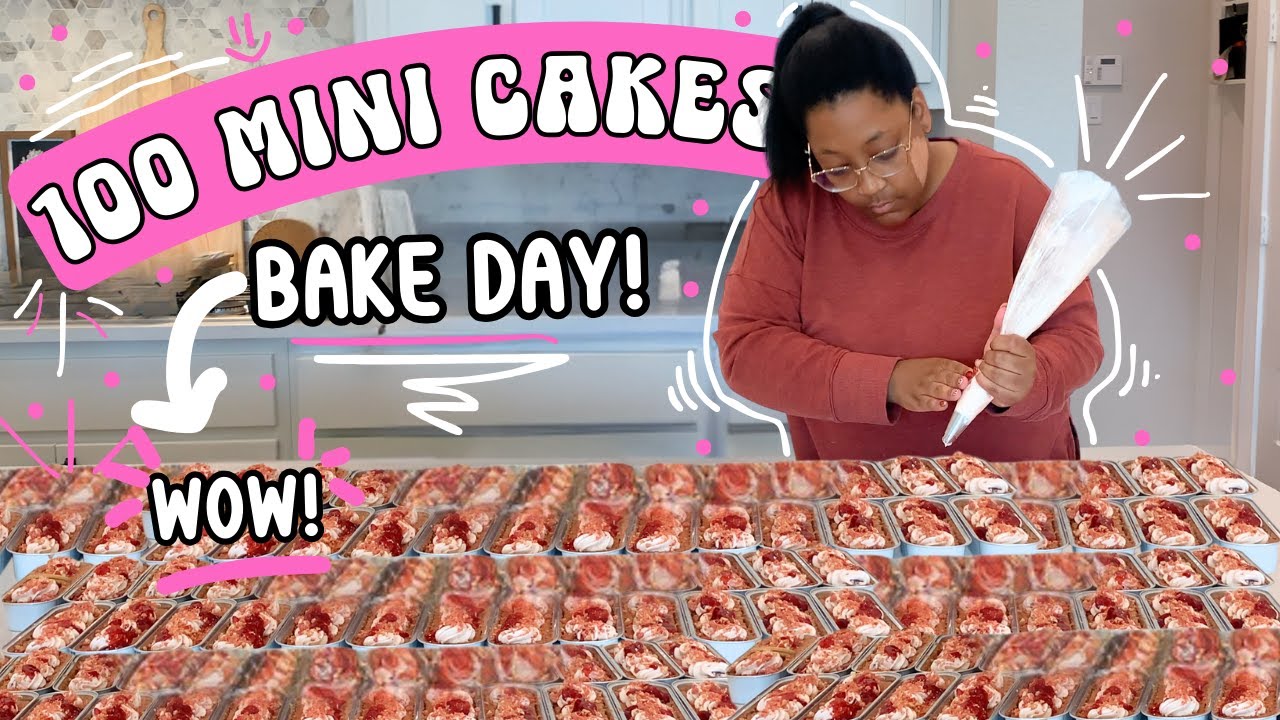 Bake 100 Mini Cake Pans Day in the Life of a Baker