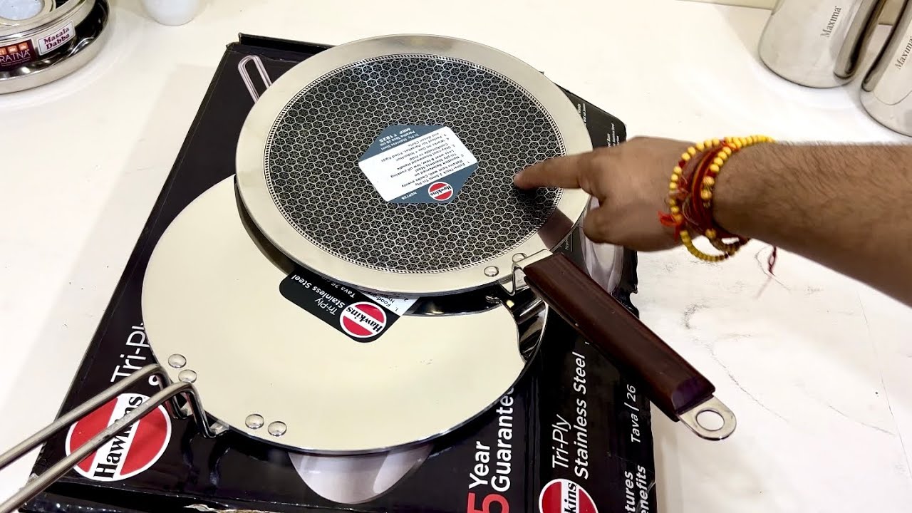 Hawkins New Steel Tawa Vs  honeycomb steel tawa