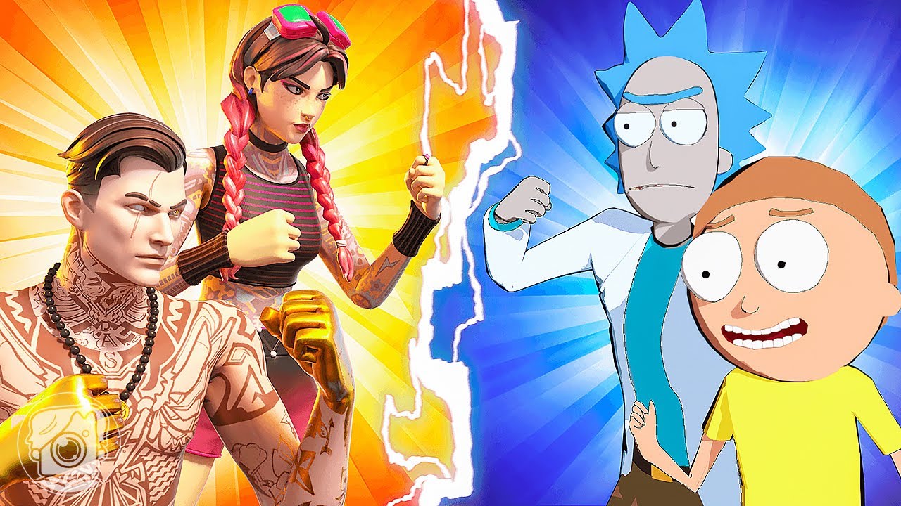 SUMMER MIDAS & JULES vs. RICK & MORTY! (Fortnite Family Feud)