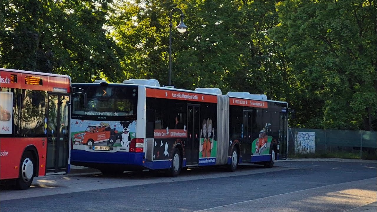 Havelbus | Mitfahrt im kompletten 604 von S Potsdam Hbf bis Bahnhof Falkensee/Süd im MAN LC A23