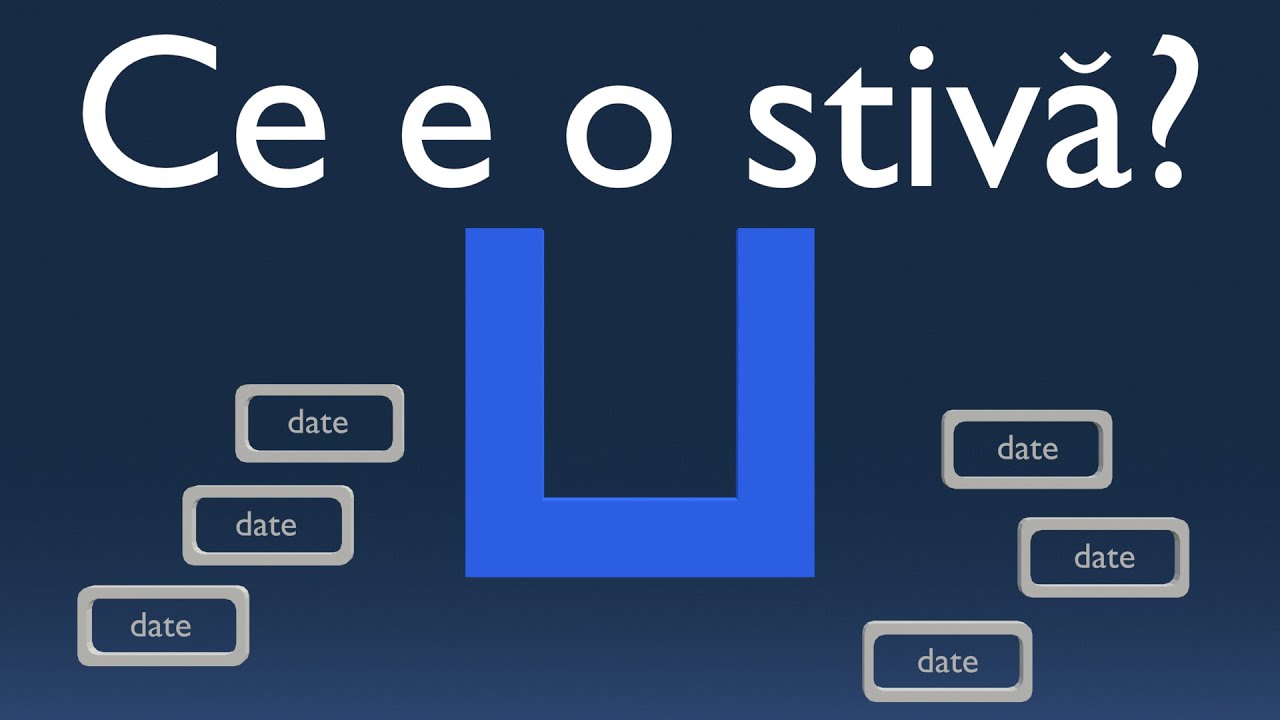 Ce e o stivă? - structuri de date - Informatică