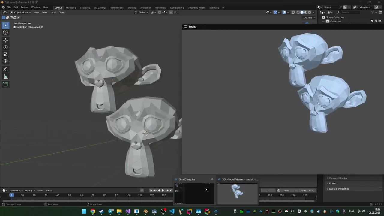SmdCompile | DevLog | Просмотр 3D моделей mdl \ obj.