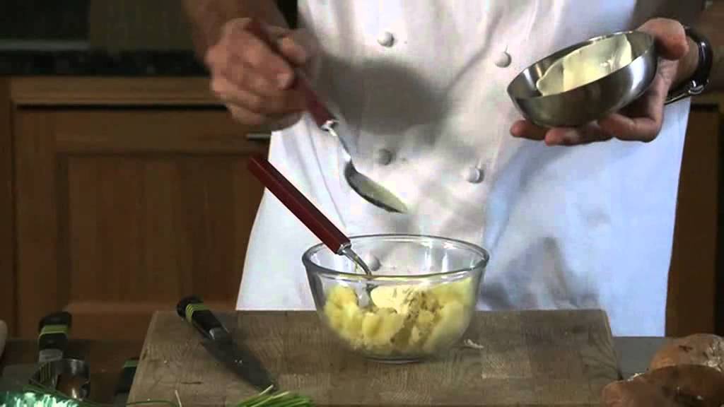 Crushed Albert Bartlett Potatoes with Smoked Salmon