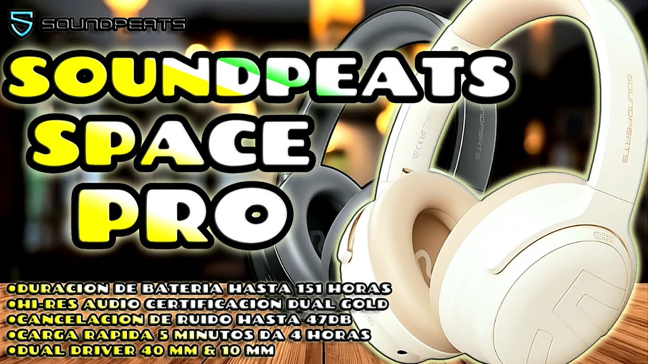 SOUNDPEATS SPACE PRO &iquest;Son los MEJORES Aud&iacute;fonos Inal&aacute;mbricos Baratos? | Review y Prueba de Sonido