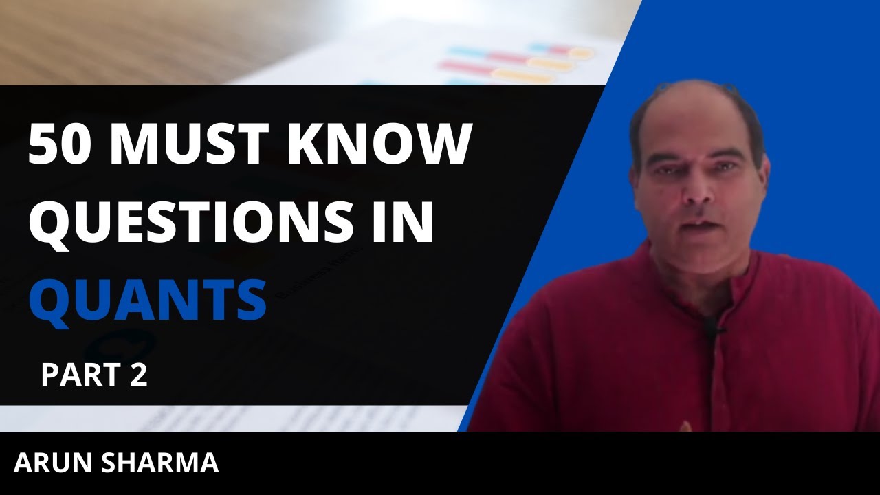 50 Must Know Questions In Quants #2 | Arun Sharma | Quantitative Aptitude | CAT | Bank PO | SSC