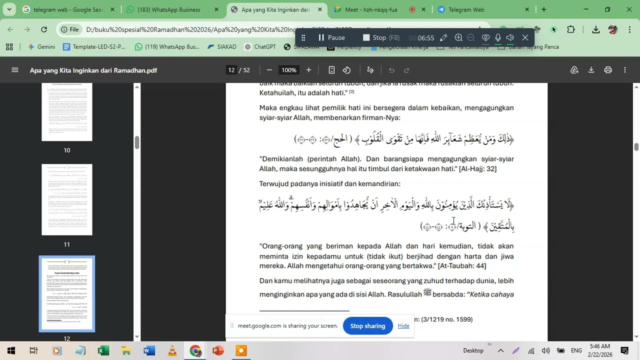Apa Yang Kita Inginkan Dari Ramadhan Bag 1