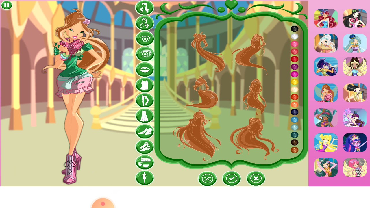 ronnie coco winx flora dress up
