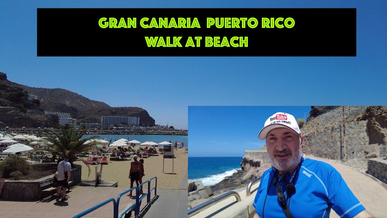 Gran Canaria Puerto Rico Walk on beach