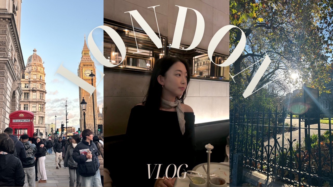 🇩🇪독일 교환학생 vlog | 🇬🇧런던 여행 day1 | 트라팔가 크리스마스마켓💂🏻🎄 | 내셔널갤러리 | 애프터눈티 |  런던에서 위키드 뮤지컬 보기🧙🏻‍♀️🪄
