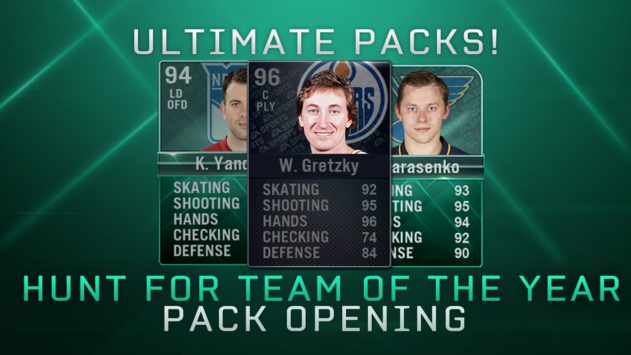 HUGE HUNT FOR TEAM OF THE YEAR! INSANE PULL! (NHL 15 PACK OPENING)