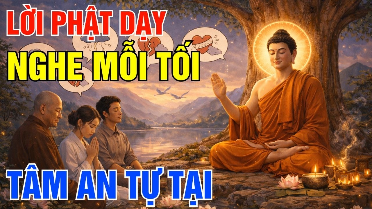 Mỗi Tối Nghe Lời Phật Dạy Nhẹ Lòng, Buông Bỏ Phiền Muộn, Tâm An Tự Tại| Một Ngày An Lành