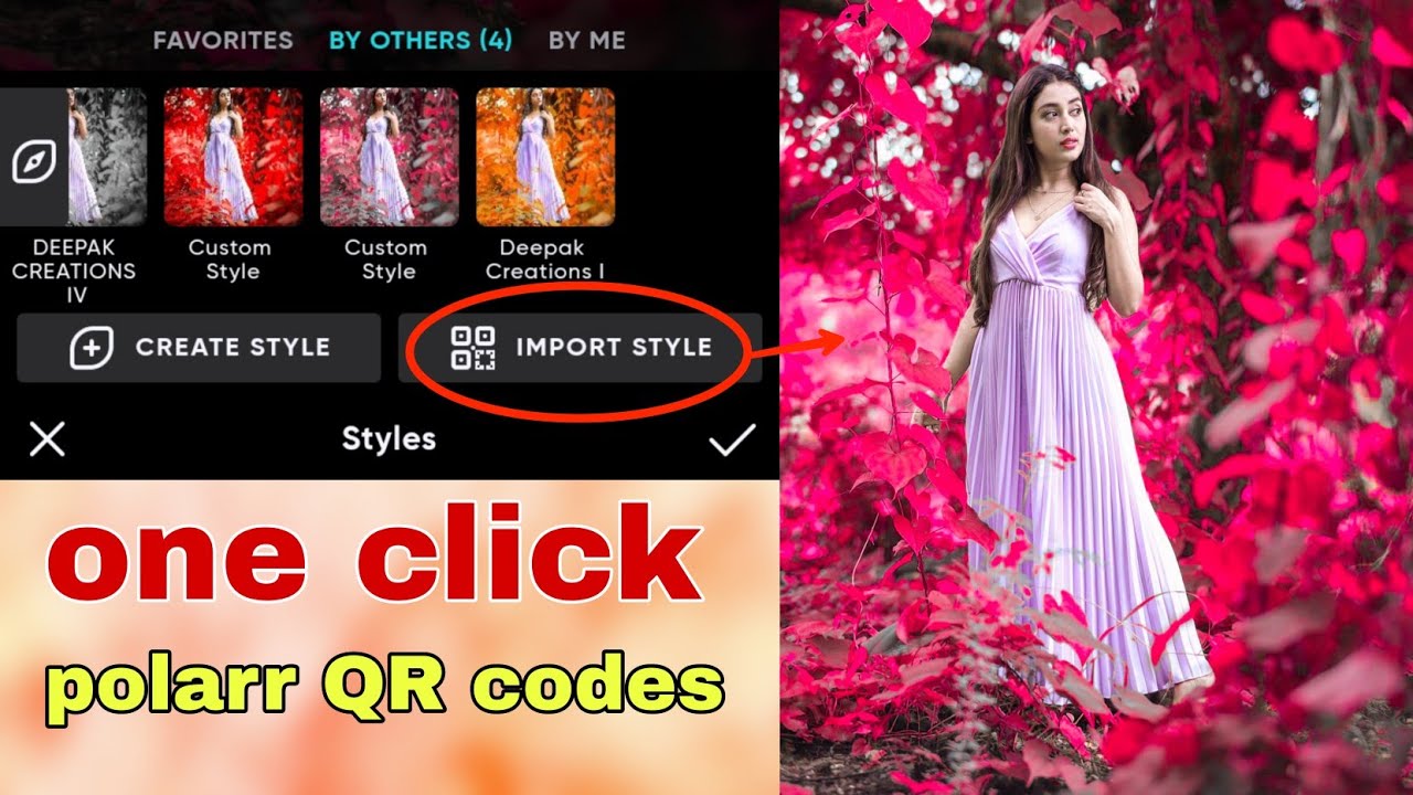 how to edit polarr QR code one click🔥||polarr QR code free download