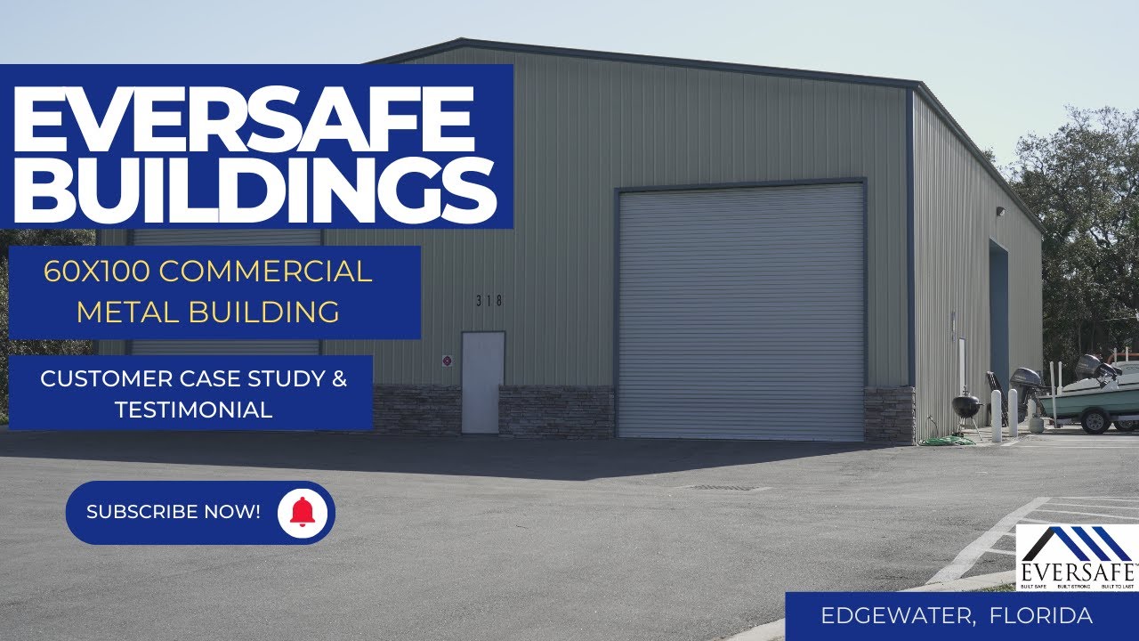 60x100 Commercial Steel Building Review- Edgewater Florida- Testimonial by Eversafe Buildings