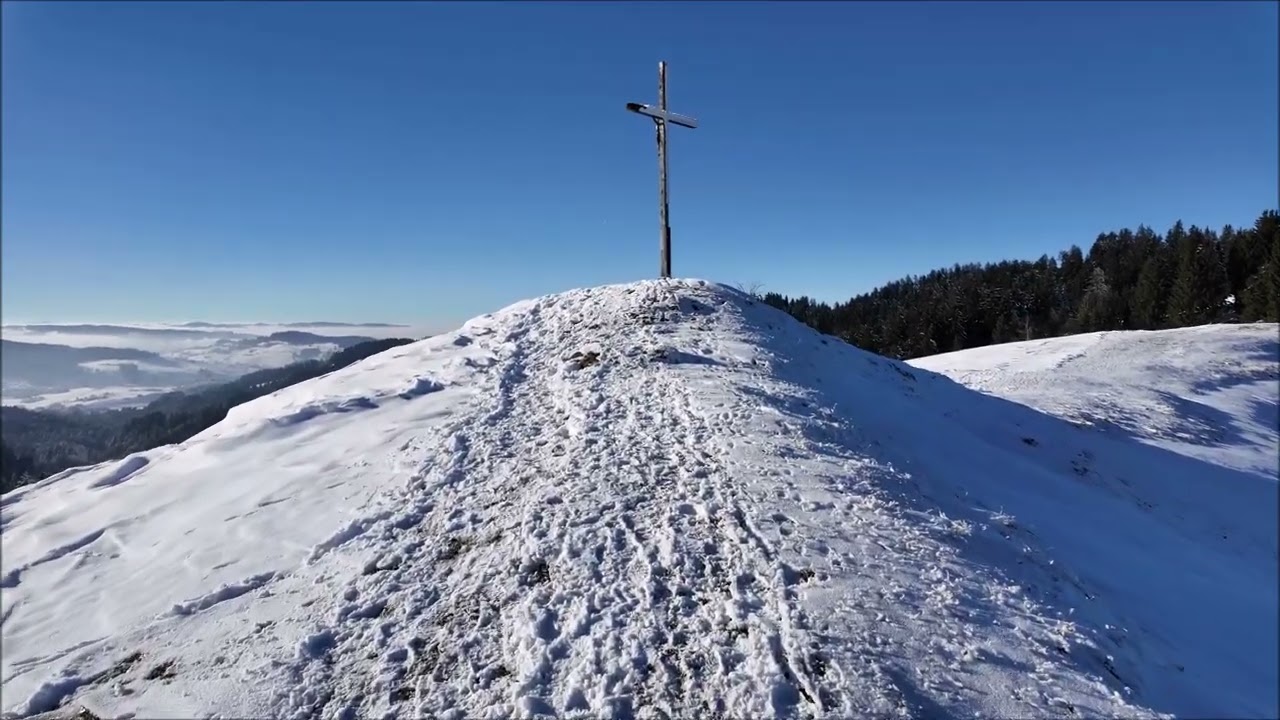 Winterwanderung Oberstaufen, Kalzhofen, Alpe Mohr, Kalzhofener Höhe und zurück.