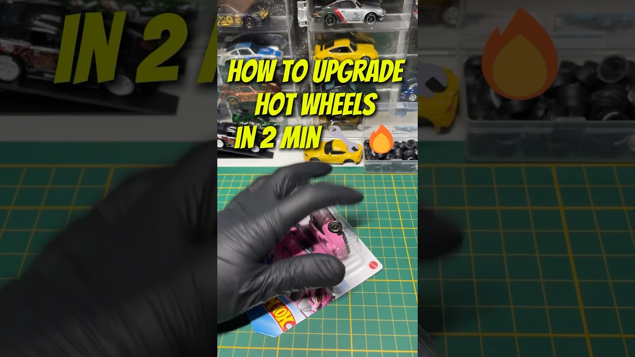 Hot Wheels Porsche GT3 Wheel Swap | No Drill, No Damage 🔥#hotwheels #hotwheelscustom