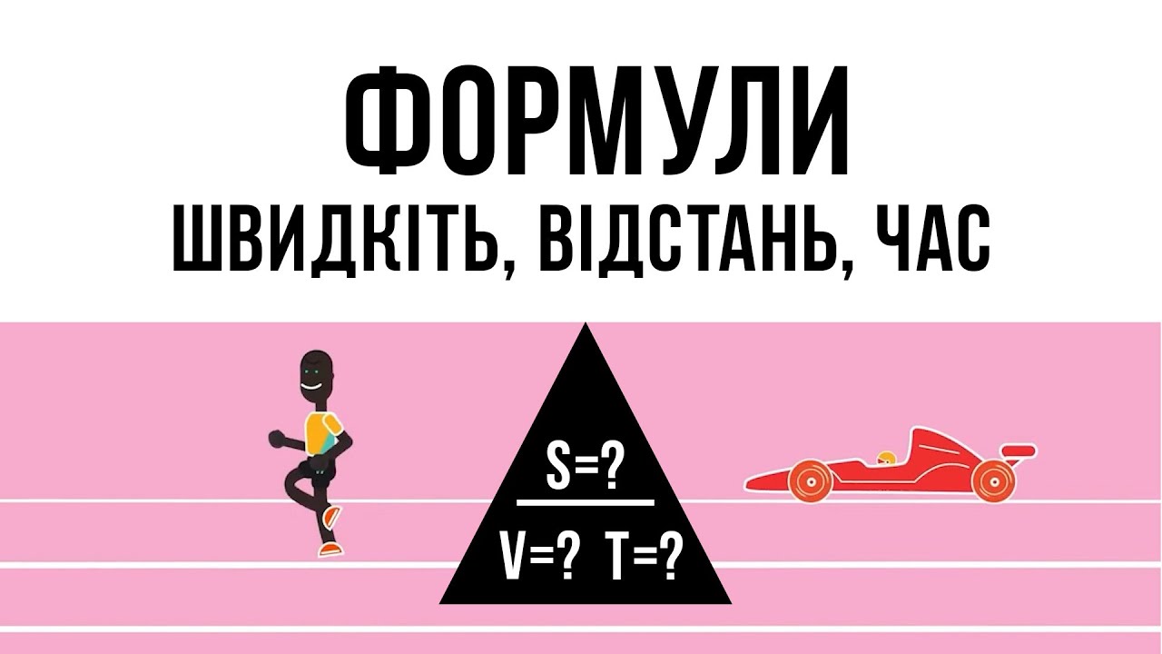 Швидкість, відстань і час формули. Як знайти швидкість, відстань або час