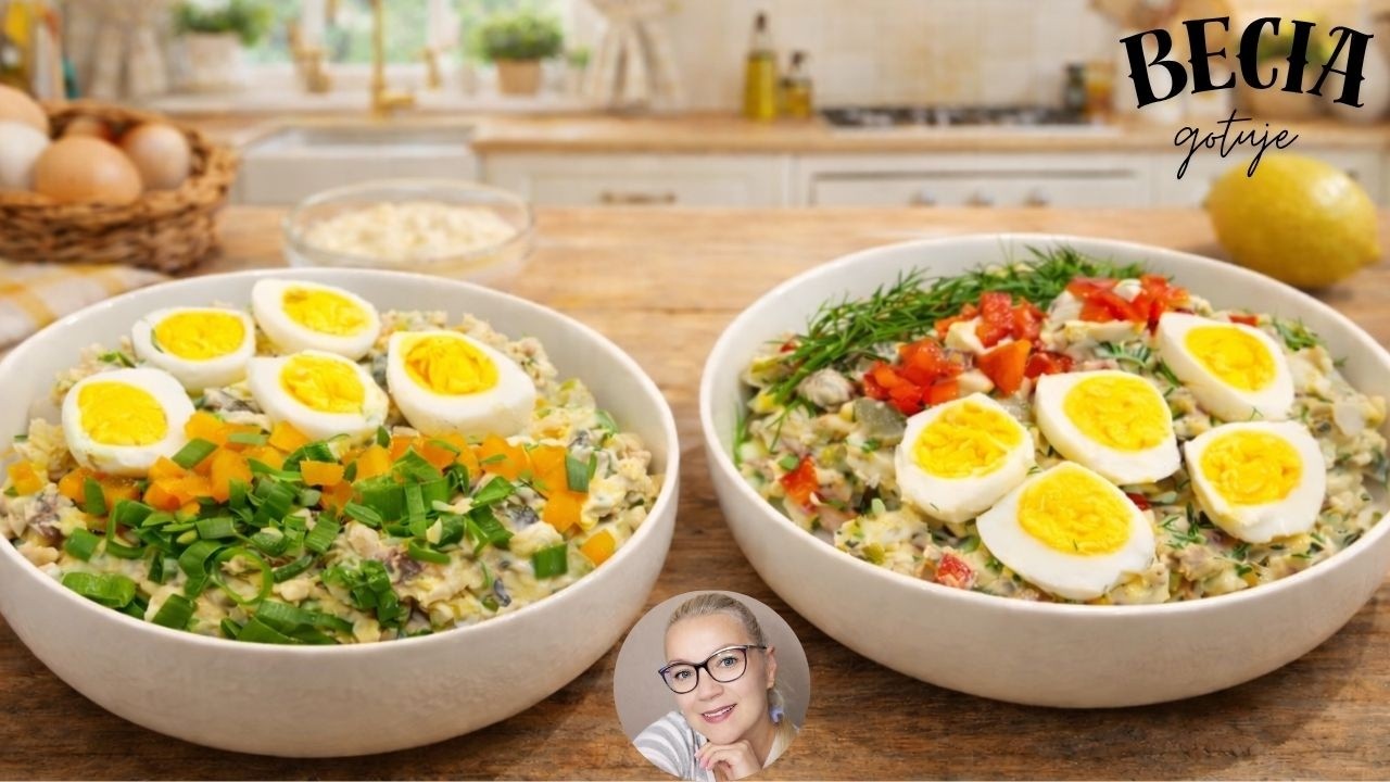 Pasta z jajek i makreli z puszki, na dwa sposoby. Szybko i smacznie. Polecam.