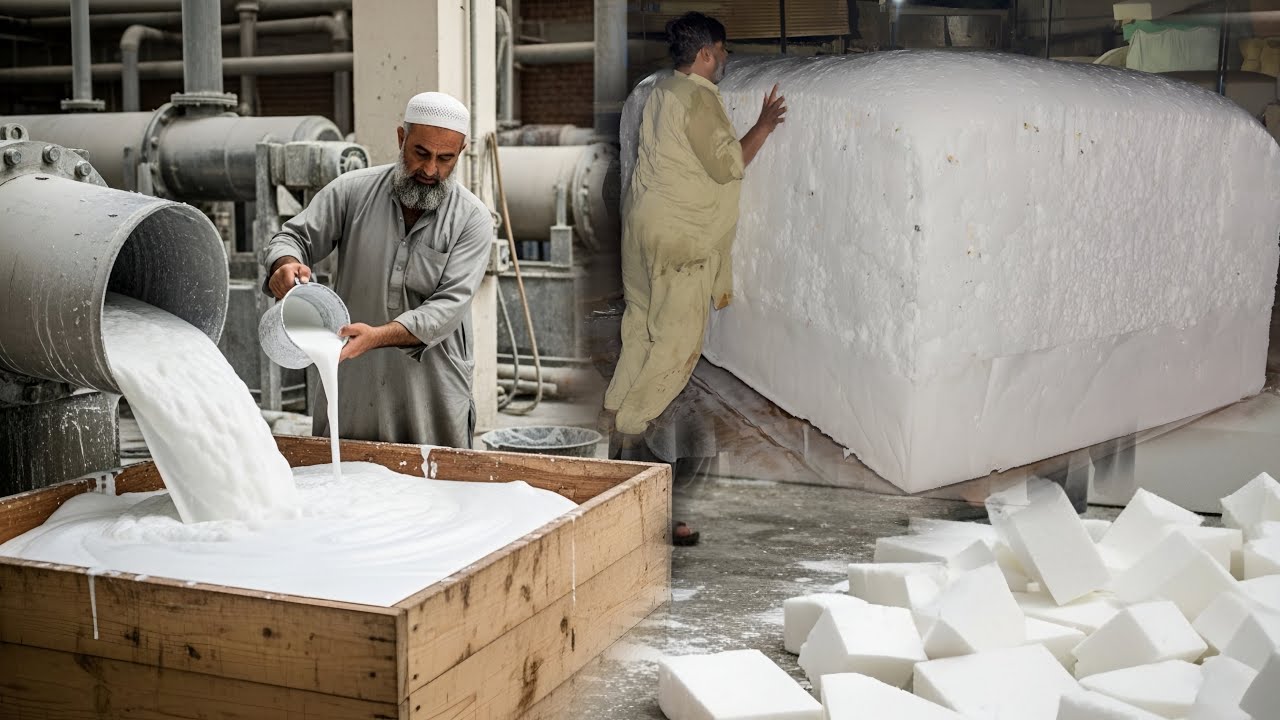 “From Liquid to Giant Block -manufacturing of PU Foam Polyurethane “