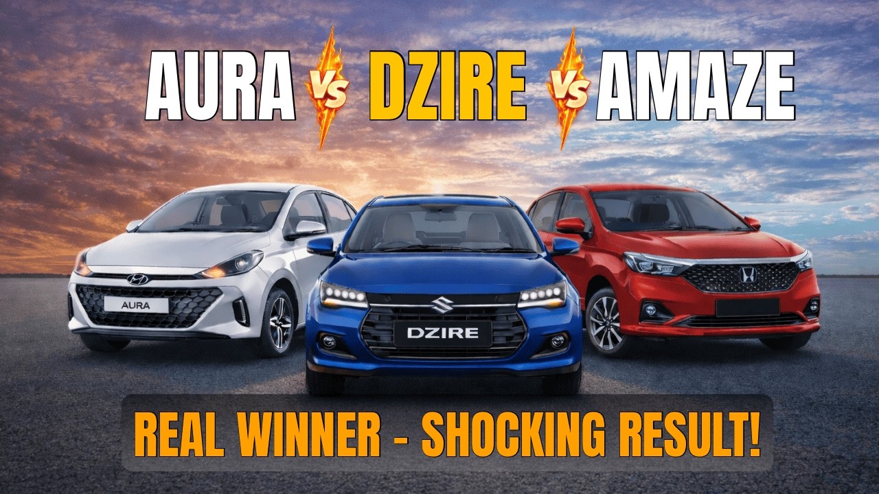 Aura vs Amaze vs Dzire - Real Winner?