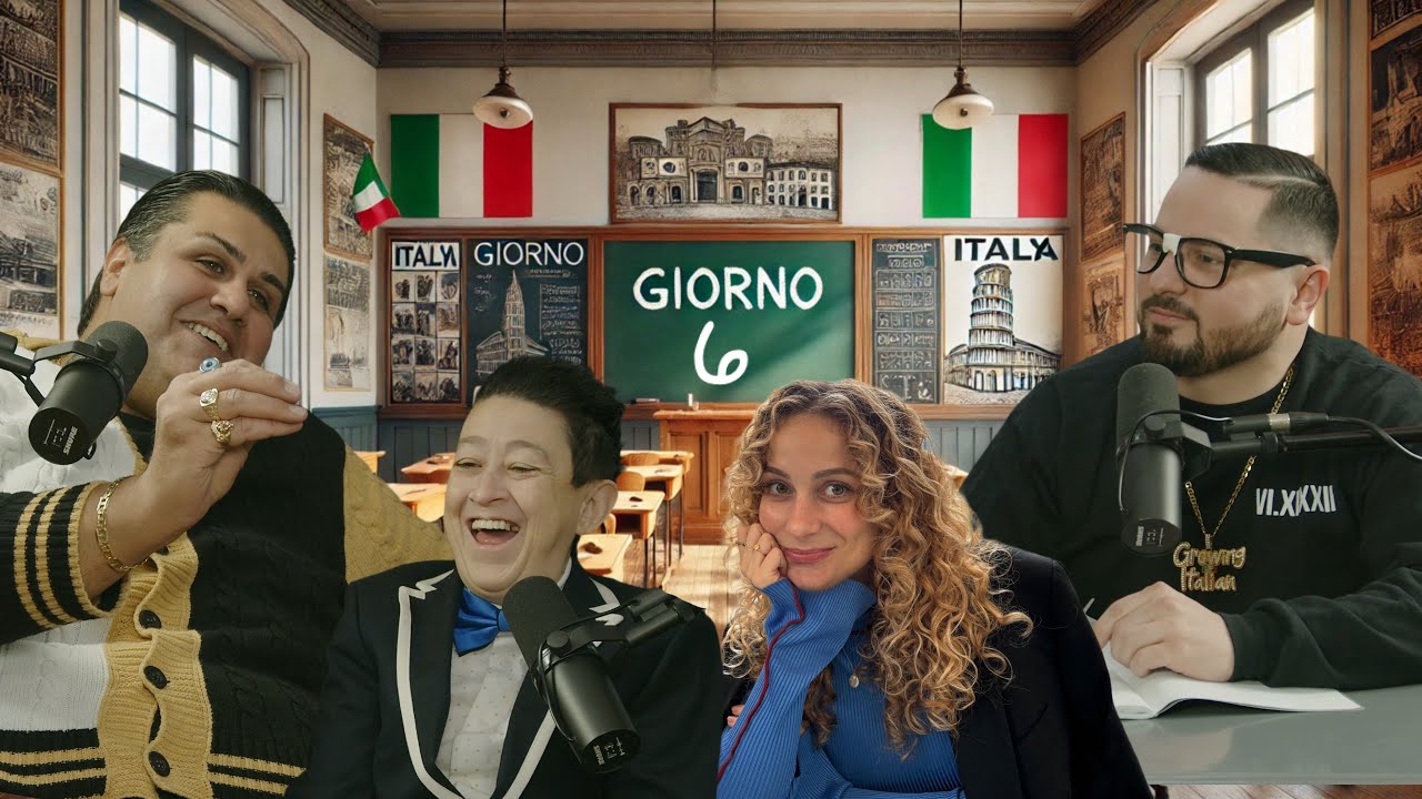 Solo Italiano Oggi - Day 6 of ONLY SPEAKING ITALIAN with Prof Eva, Mario Bosco and Big Joe Gambino