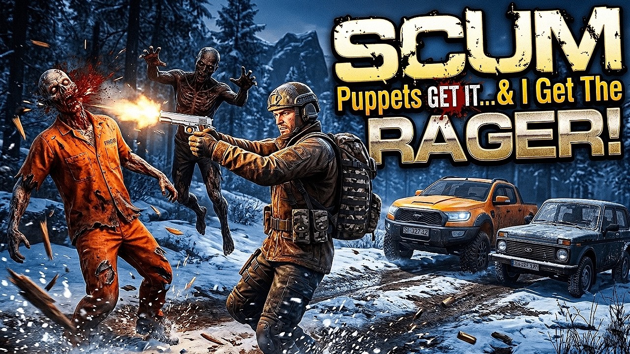 Puppets GET IT & I...Get The RAGER 😎 - SCUM Survival S1 E10 Epic 4K - No Commentary
