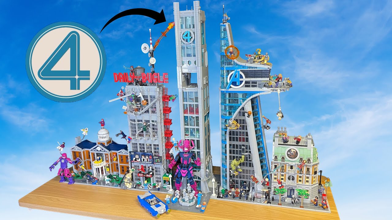 Я построил огромное здание LEGO BAXTER из «Фантастической четверки».