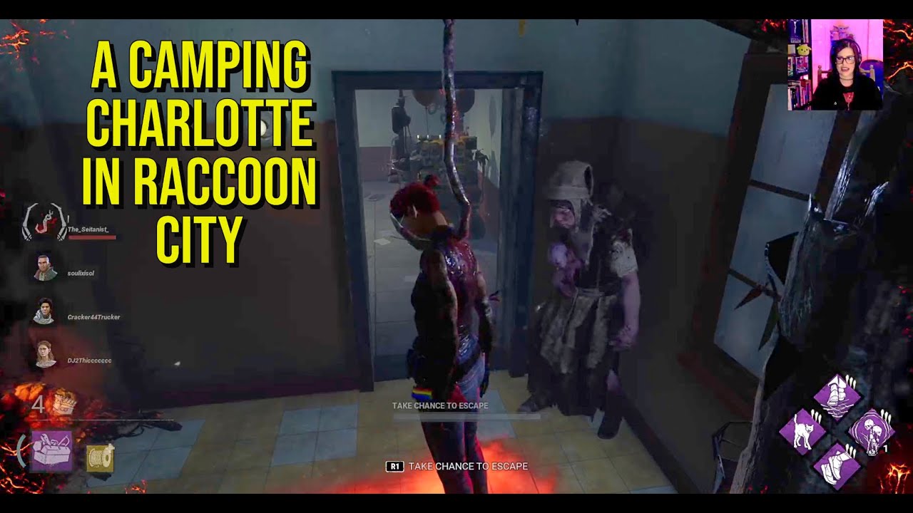 A Campy Charlotte in Raccoon City Police Station