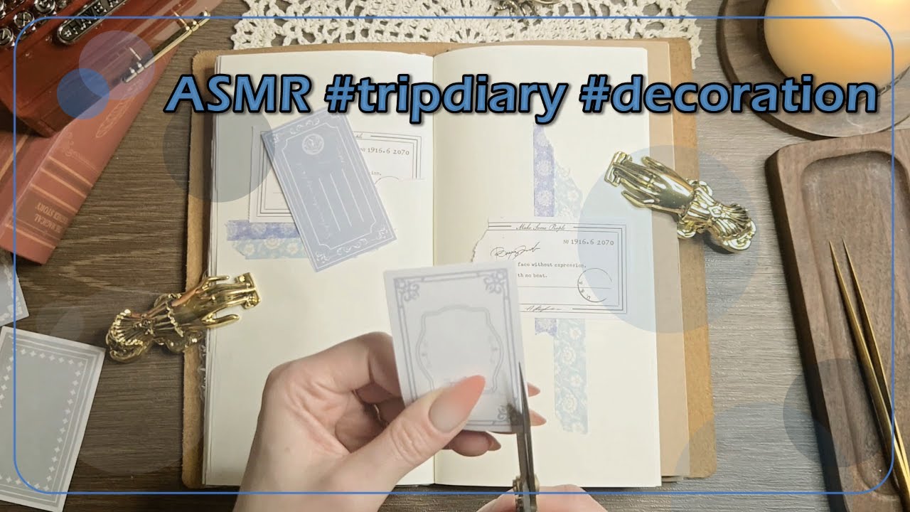 diary journaling ASMR _ #다꾸 📖with me🎞️moment of #travel #수면 #soundtherapy