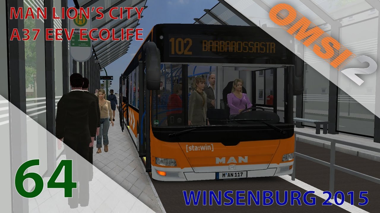 [OMSI 2] Episode n°64 : Ligne citadine en Man Lion's City A37 EEV ECOLIFE