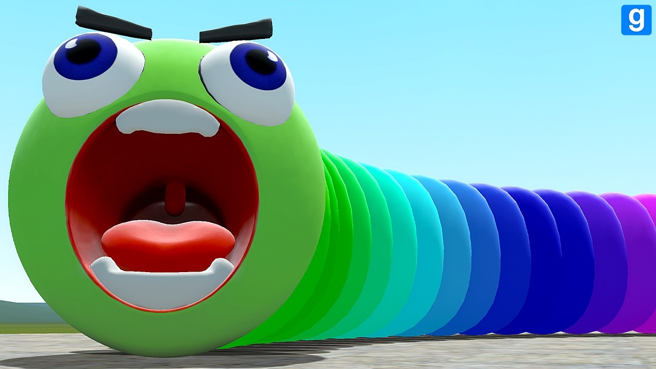 SURVIVING THE ROBLOX HUNGRY RAINBOW WORM In Garry's Mod!