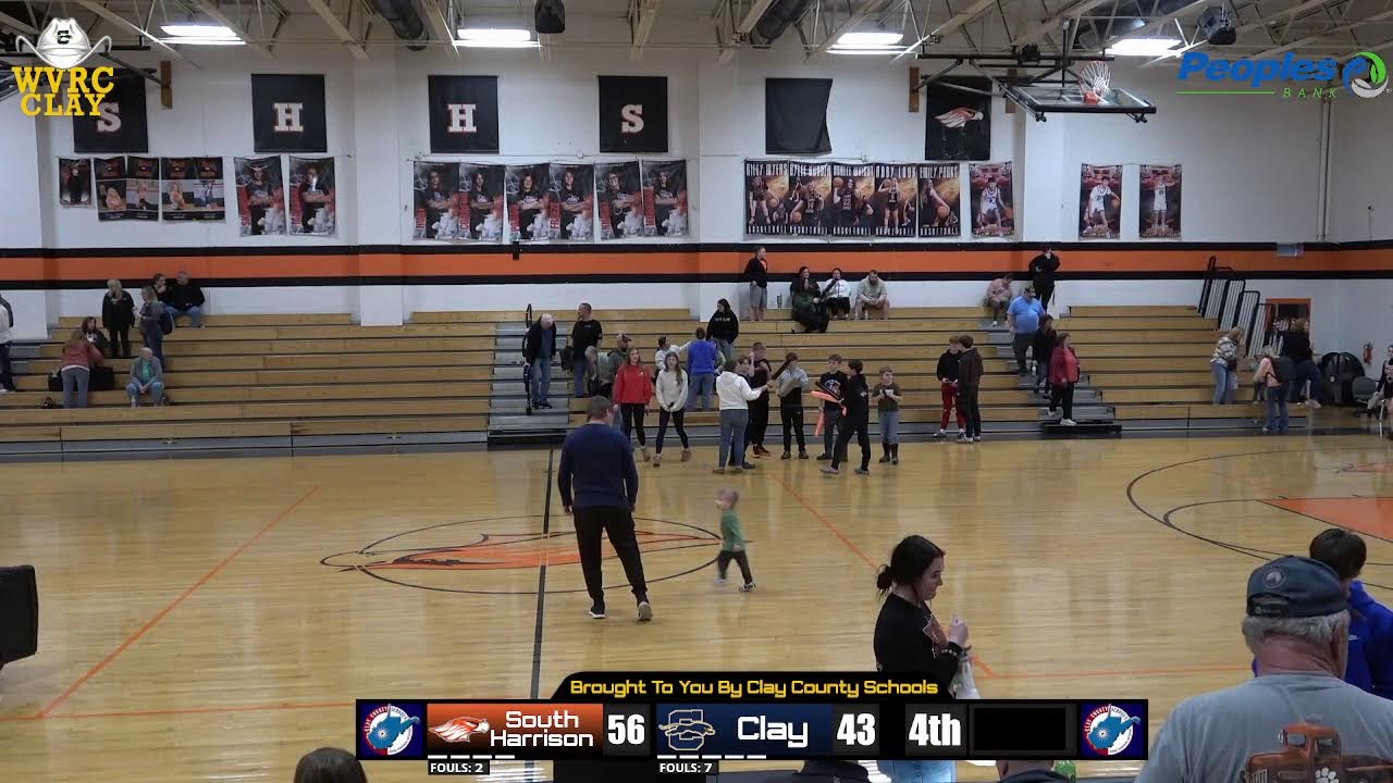 High School Boys Basketball: Clay County Panthers @ South Harrison Hawks