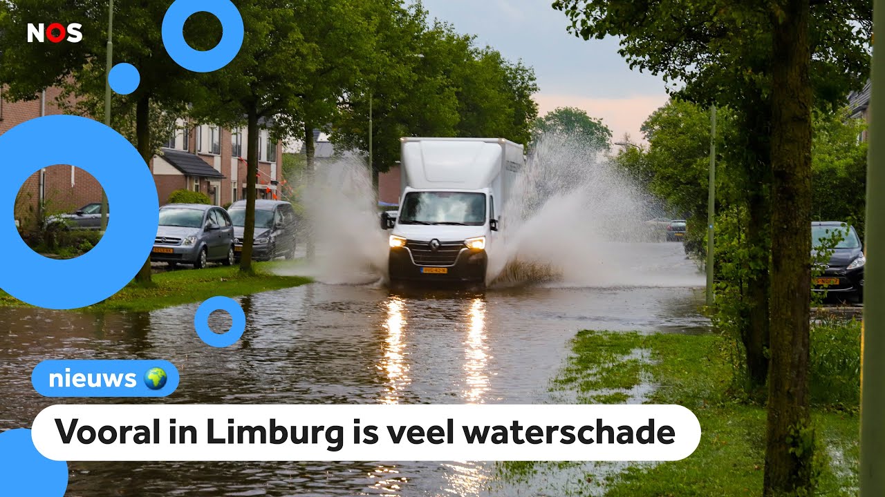 Noodweer: Ondergelopen straten, grote hagelstenen en onweer