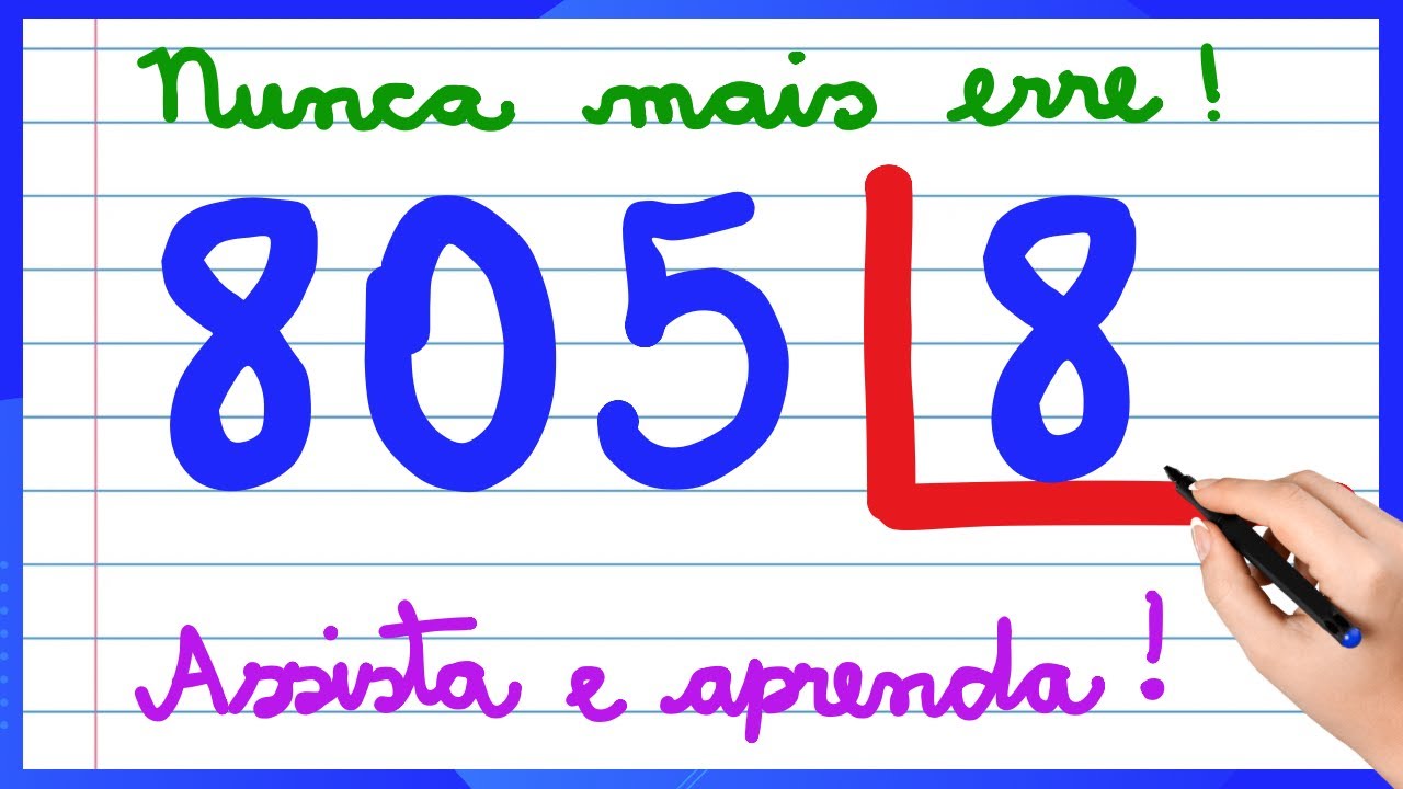É AQUI QUE VOCÊ ERRA !! APRENDA COMO FAZER UMA DIVISÃO AGORA! AULA PARA INICIANTES!