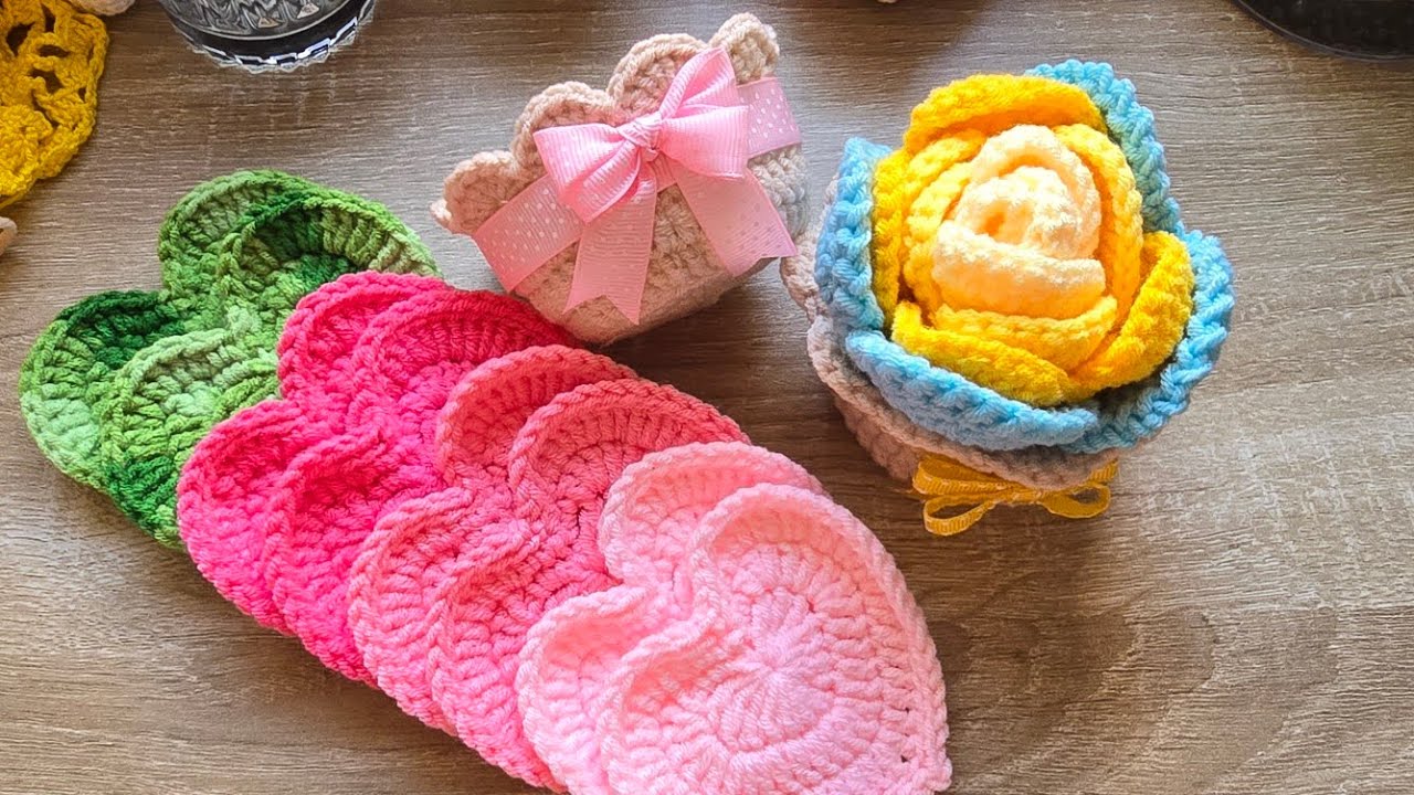 Hermosa Rosas 🌹 a crochet tutorial fácil 😉 