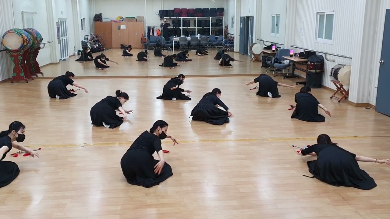 220614/교방검무완판 수업중/명지자연미래교육원 한국무용과정(정민류교방춤)/지도-심규순