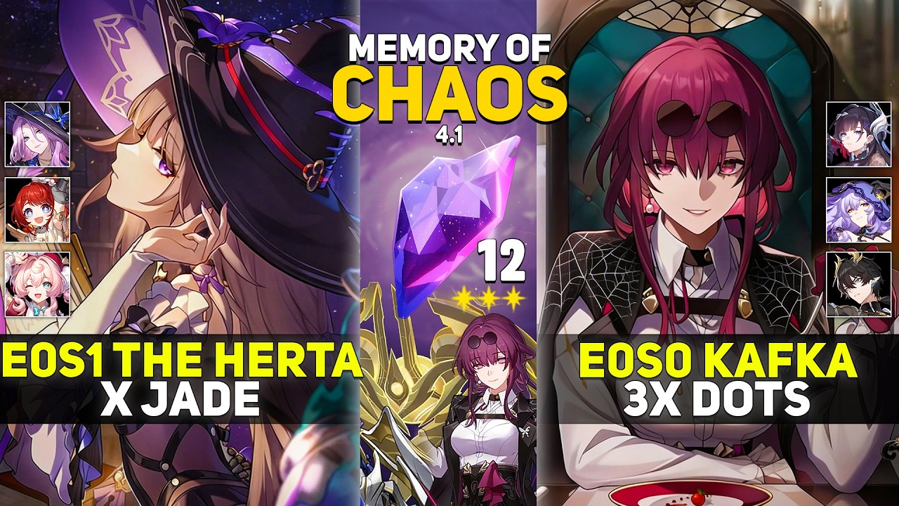 E0 The Herta x Jade & E0 Kafka Triple DoTs | Memory Of Chaos 12 | Honkai Star Rail 4.1