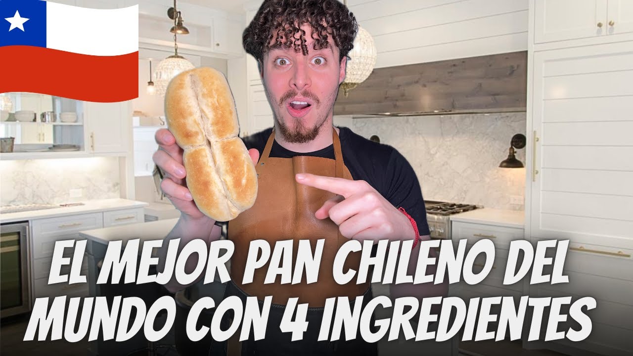 el MEJOR PAN del MUNDO es CHILENO solo con 4 INGREDIENTES rico y saludable la MARRAQUETA