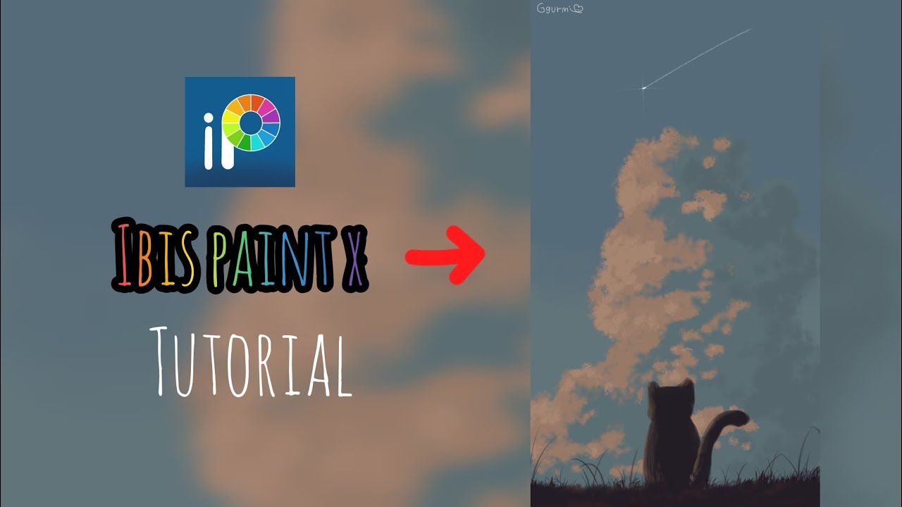 Relaxing Cat and Sky Painting Tutorial